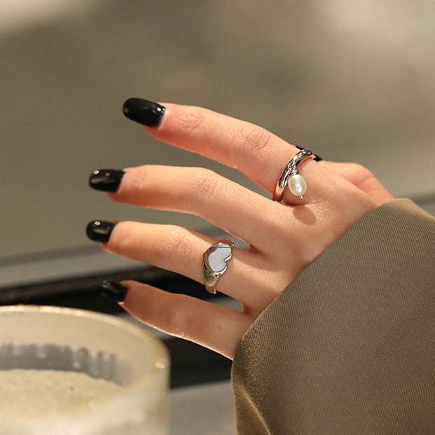 Casual Heart 925 Sterling Silver Adjustable Ring SILVERBENE