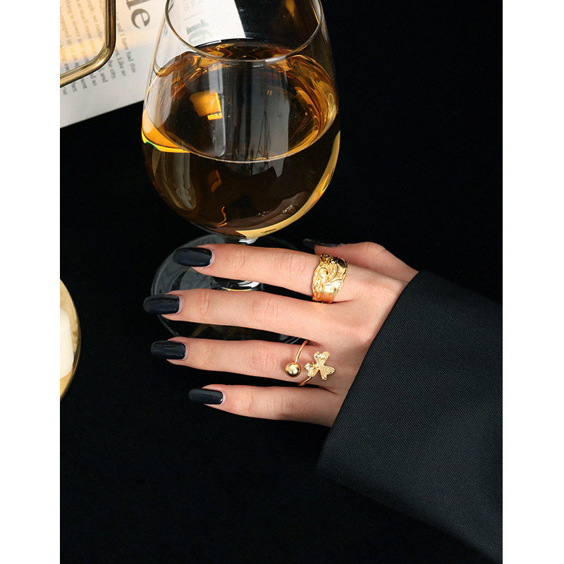 Fashion Moon Shines On The Sea 925 Sterling Silver Adjustable Ring SILVERBENE