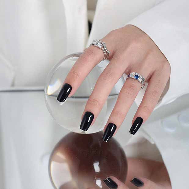 Fashion Colorful Irregular CZ 925 Sterling Silver Adjustable Ring SILVERBENE