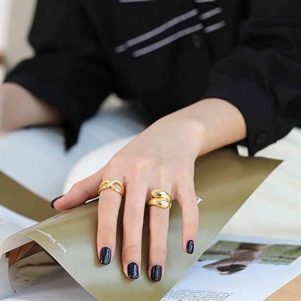 New Waterdrop Unique 925 Sterling Silver Adjustable Ring SILVERBENE