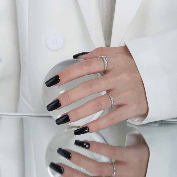 Simple Geometry CZ Rectangle 925 Sterling Silver Adjustable Ring SILVERBENE