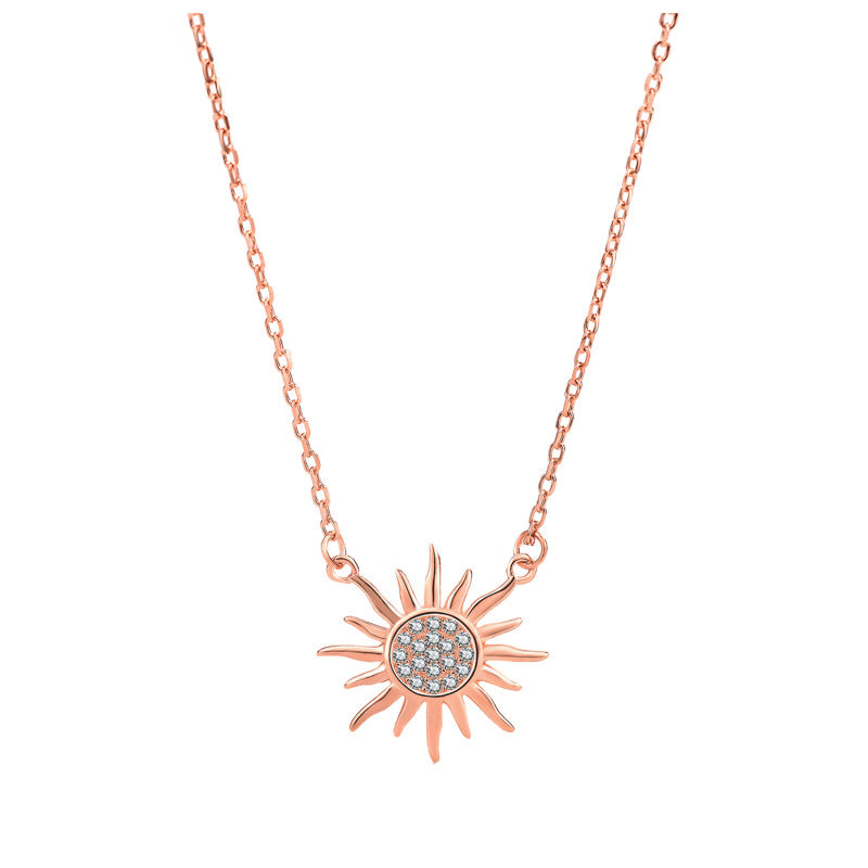 Party CZ Sun Shines 925 Sterling Silver Necklace