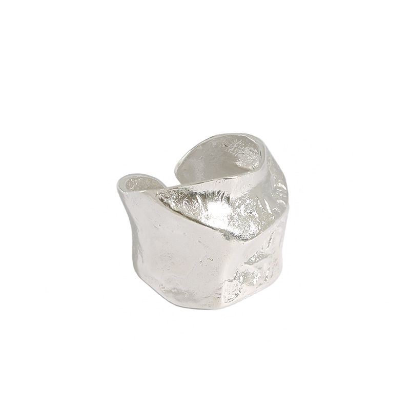 Irregular 925 Sterling Silver Adjustable Ring SILVERBENE
