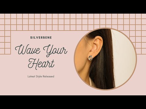 Irregular Hollow Round Wave 925 Sterling Silver Stud Earrings SILVERBENE