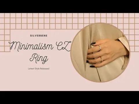 Minimalism Micro Setting CZ 925 Sterling Silver Ring SILVERBENE