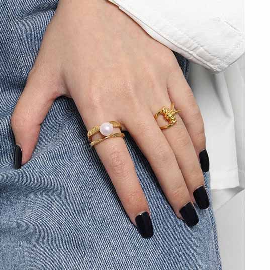 Minimalism Twist Knot 925 Sterling Silver Adjustable Ring SILVERBENE