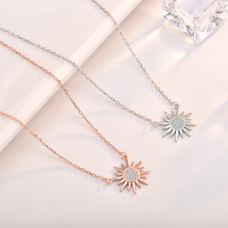Party CZ Sun Shines 925 Sterling Silver Necklace