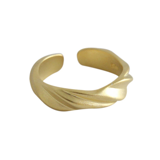 2019 Hot Twisted 925 Sterling Silver Adjustable Ring